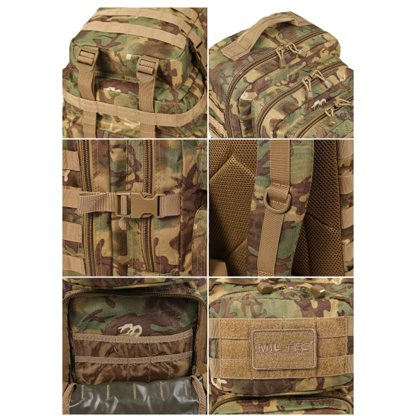Рюкзак тактичний великий MIL-TEC US Assault Large 36L Urban Camo - фото №48