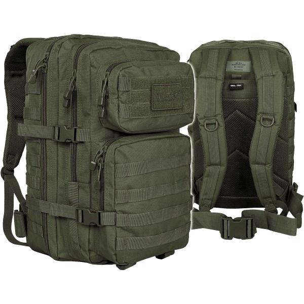 Рюкзак тактичний великий MIL-TEC US Assault Large 36L Olive - фото
