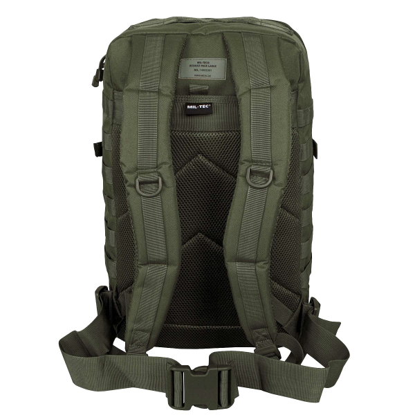 Рюкзак тактичний великий MIL-TEC US Assault Large 36L Olive - фото №3