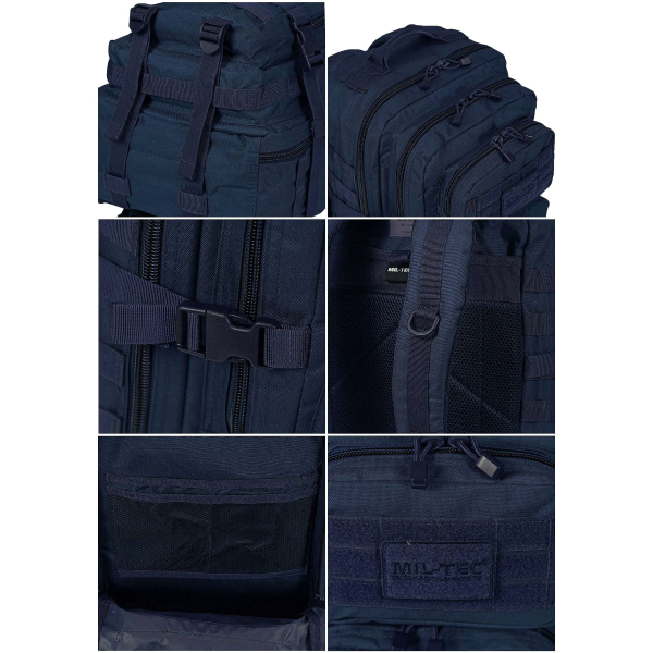 Рюкзак тактичний великий MIL-TEC US Assault Large 36L Dark Blue - фото №12