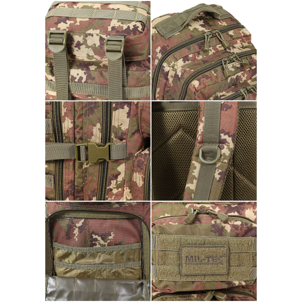 Рюкзак Mil-Tec Assault Pack Large 36 л - Tropical Camo - фото №20