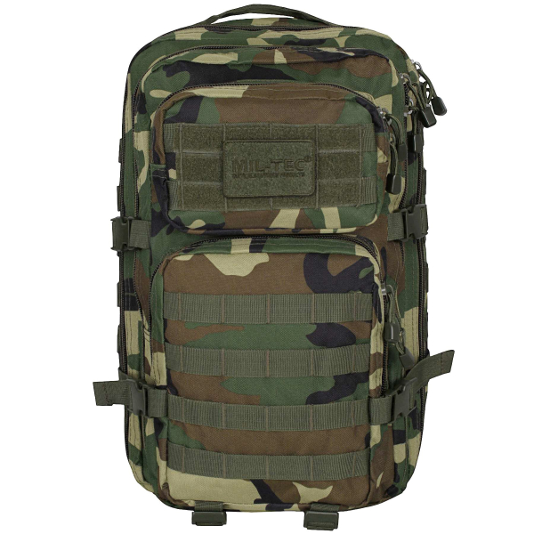 Рюкзак тактичний великий MIL-TEC US Assault Large 36L Woodland - фото №2