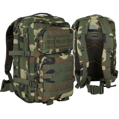 Рюкзак тактичний великий MIL-TEC US Assault Large 36L Woodland - фото