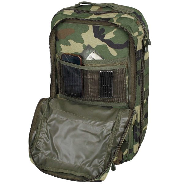 Рюкзак тактичний великий MIL-TEC US Assault Large 36L Woodland - фото №11