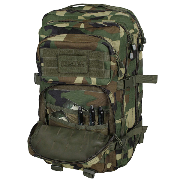 Рюкзак тактичний великий MIL-TEC US Assault Large 36L Woodland - фото №10