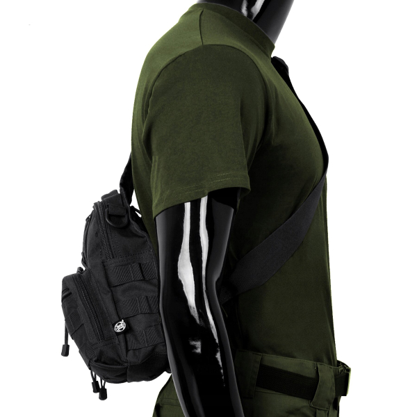 Рюкзак однолямочний MFH Shoulder Bag Black - фото №15