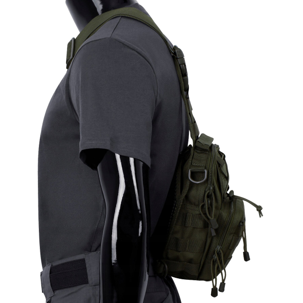Рюкзак однолямочний MFH Shoulder Bag Olive - фото №14