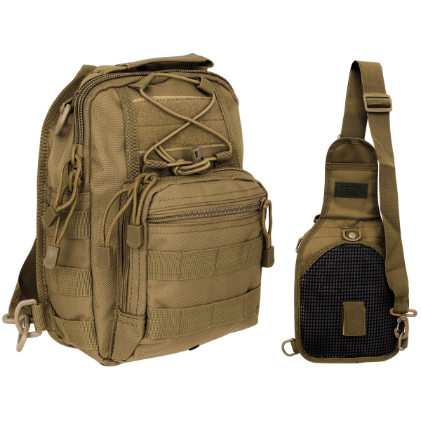 Рюкзак однолямочний MFH Shoulder Bag Coyote Tan - фото