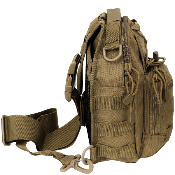 Рюкзак однолямочний MFH Shoulder Bag Coyote Tan - фото №5