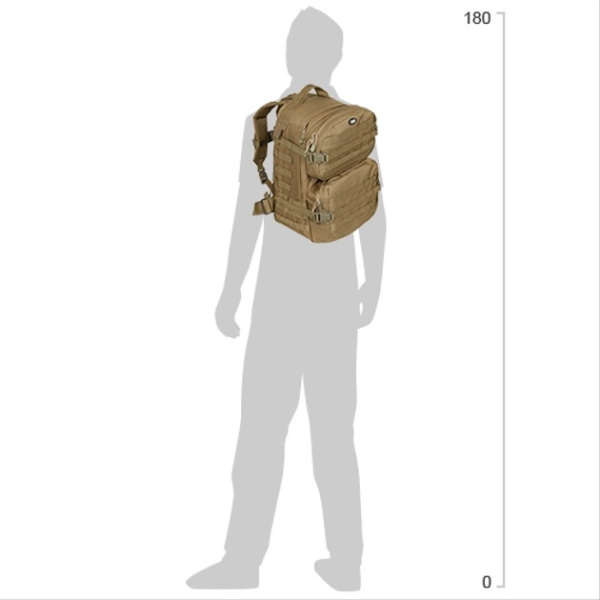 Рюкзак тактичний MFH «Assault II» 40L Woodland - фото №7
