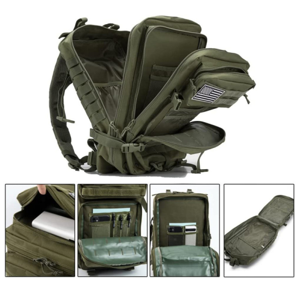 Рюкзак тактичний MOLLE 45L Olive - фото №5