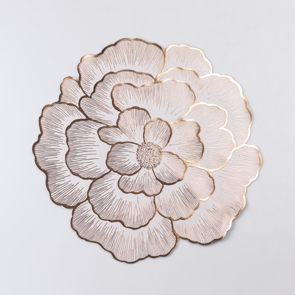 Серветка кругла для декору та сервірування столу Ø38 (см) Золотистий HP-35-13GOLD - фото