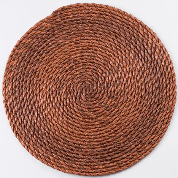 Серветка сервірувальна на стіл Ø37 (см) кругла під тарілки і столові прибори Коричневий HP-35-3BR - фото