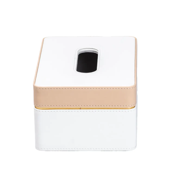 Серветниця з еко шкіри 21.5х14х9 см органайзер для серветок на стіл HP-3-209 - фото №3