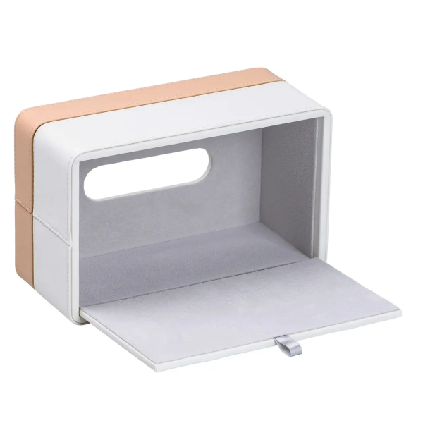 Серветниця з еко шкіри 21.5х14х9 см органайзер для серветок на стіл HP-3-209 - фото №5