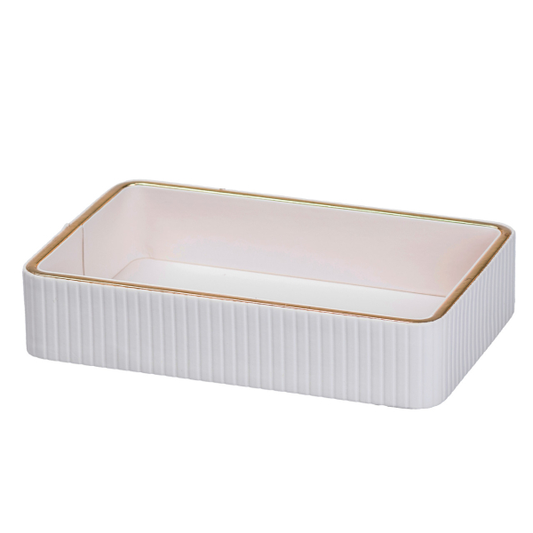 Серветниця на стіл з еко-шкіри 25 х 15.5 х 5 см Білий HP9900W - фото №2