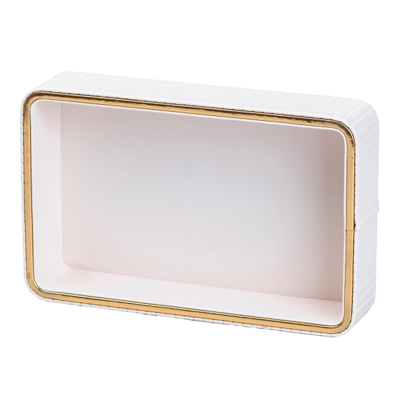 Серветниця на стіл з еко-шкіри 25 х 15.5 х 5 см Білий HP9900W - фото №3