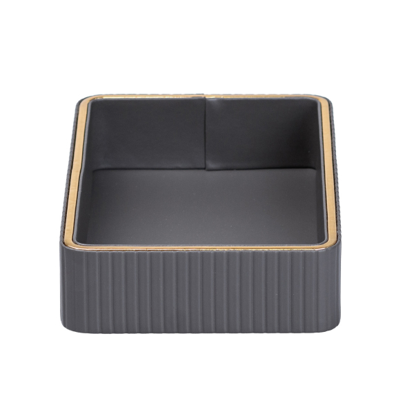 Серветниця на стіл з еко-шкіри 25 х 15.5 х 5 см Сірий HP9900G - фото №3