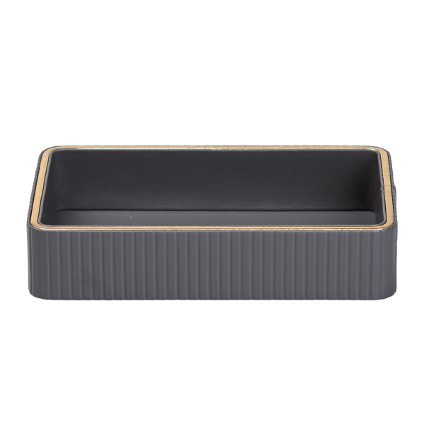 Серветниця на стіл з еко-шкіри 25 х 15.5 х 5 см Сірий HP9900G - фото №4