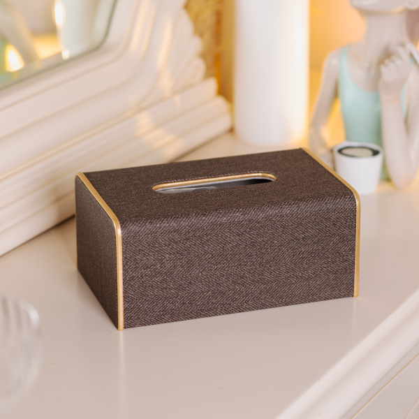 Серветниця горизонтальна 21х13х9 см для серветок на стіл Коричневий HP-3-118BR - фото №5