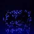 Новорічна гірлянда вулична 100 м 1000 LED із сонячною батареєю 8 режимів роботи чорний провід Синій SB1000L100MBBL - фото №5