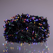 Новорічна гірлянда вулична 100 м 1000 LED з сонячною батареєю чорний провід Мультиколір SB1000L100MBML - фото №6