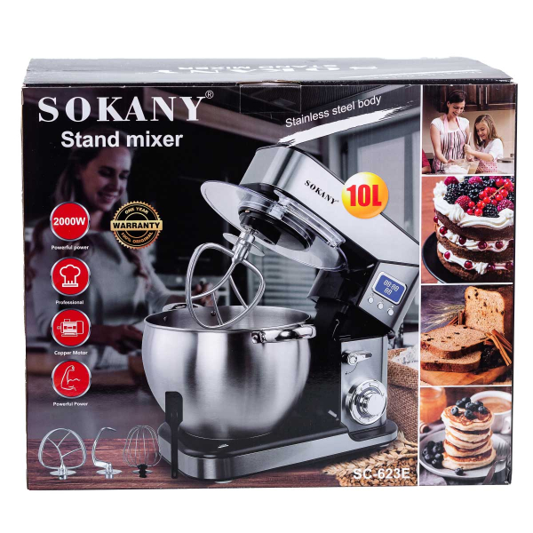 Міксер Sokany SC623E професійний 2000 Вт чаша на 10 л - фото №14
