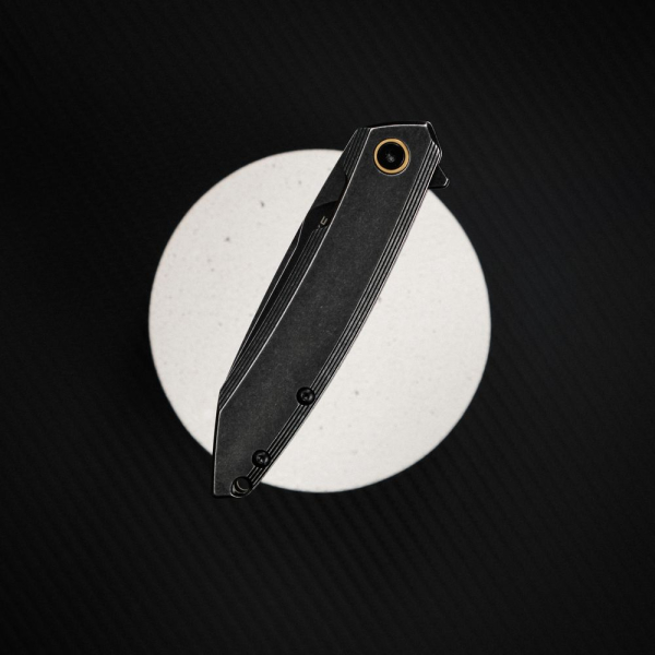 Ніж складаний туристичний Ruike P831S-SB, (8.5 см) 14C28N / 3cr14n чорний - фото №21