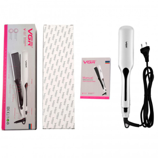 Плойка гофре VGR з РК-дисплеєм 45 Вт HP-V-557 - фото №8