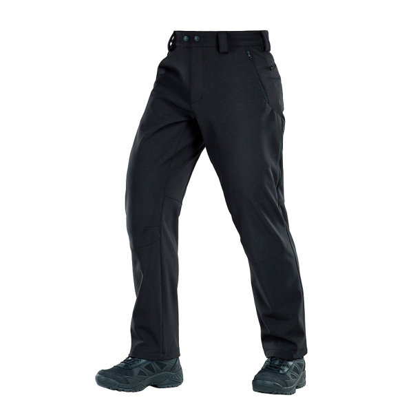 Штани M-Tac Soft Shell Winter Black, Black - фото