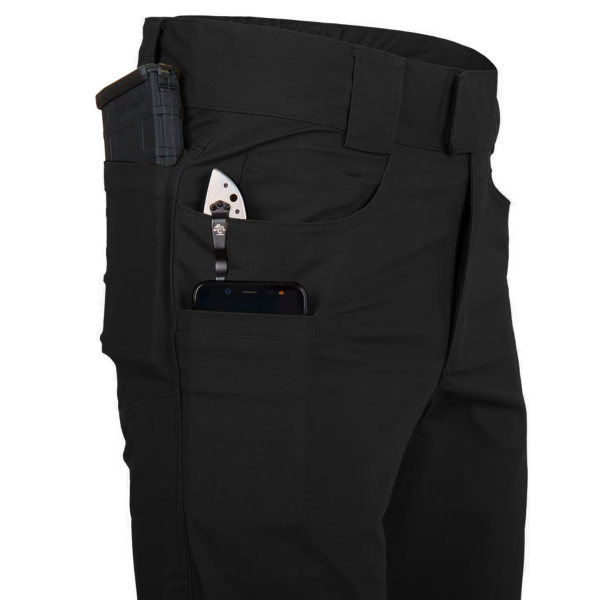 Штани Helikon Greyman Tactical DuraCanvas - Black, Black - фото №4