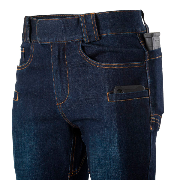 Штани Helikon Greyman Tactical Jeans Slim Denim Mid - Denim Blue, Navy Blue - фото №6