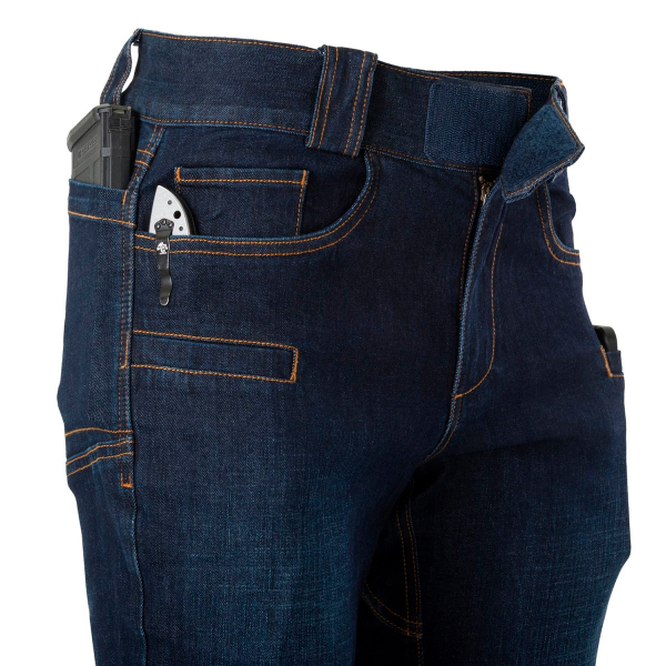 Штани Helikon Greyman Tactical Jeans Slim Denim Mid - Denim Blue, Navy Blue - фото №4