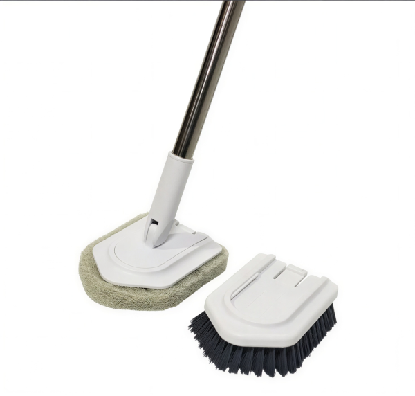 Універсальна швабра для прибирання 2 насадки щітка+віник HP-35015-62 - фото №2