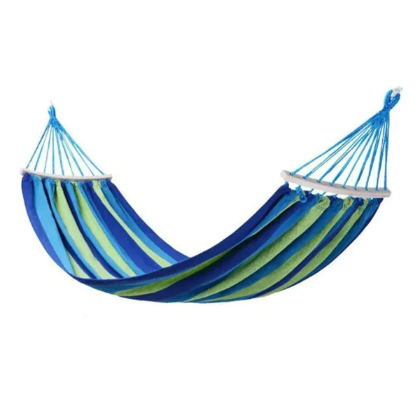 Гамак туристичний підвісний тканинний 174х80 см з планкою Синій SJ-0010-2BL - фото №8