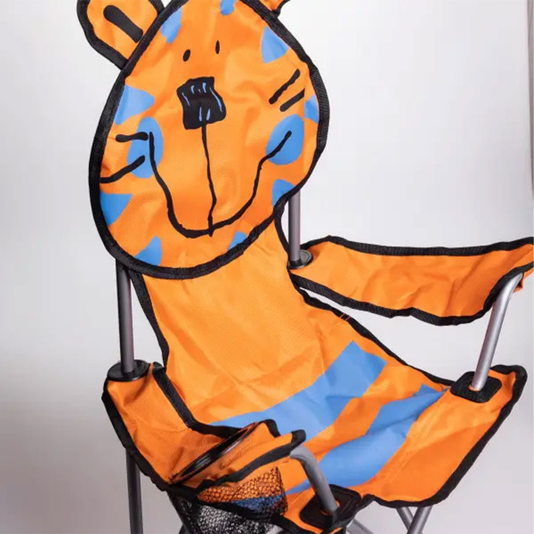 Крісло туристичне для дитини 34х58х65 см з підстаканником Помаранчевий SJ-0065O - фото №12