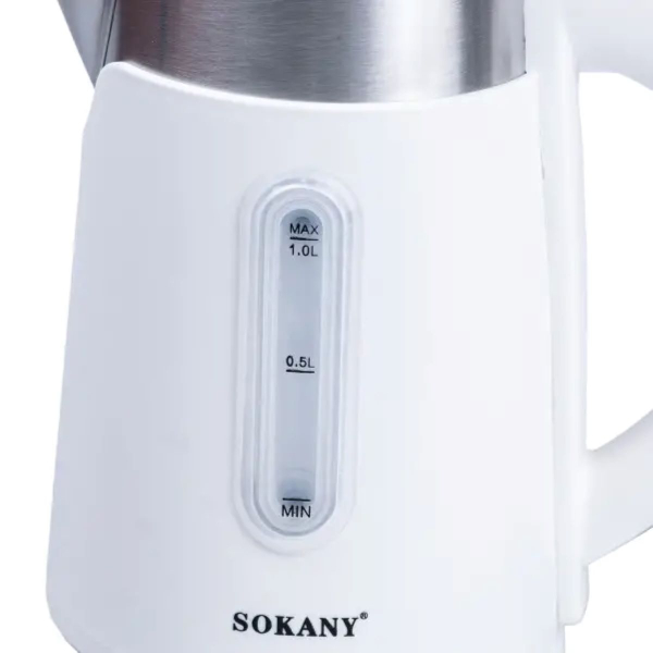 Електрочайник Sokany 1200W Білий SK0808W - фото №8