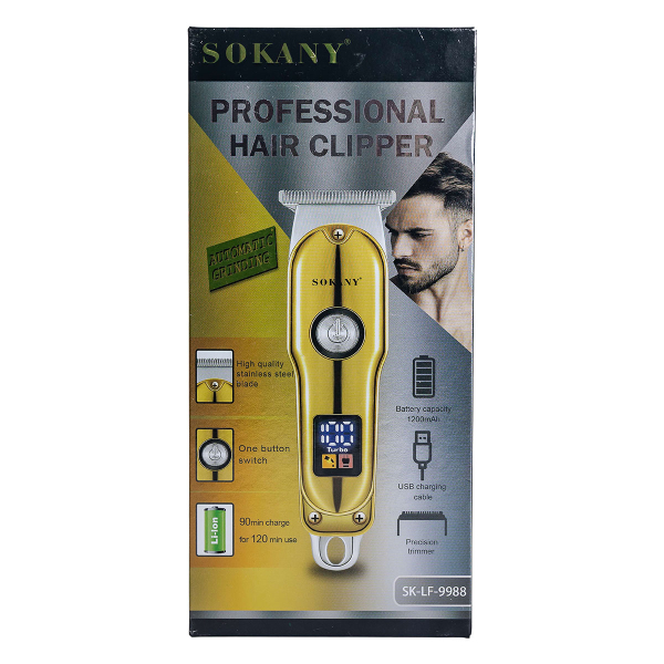 Машинка для стрижки Золотиста Sokany SK-LF-9988GOLD - фото №7