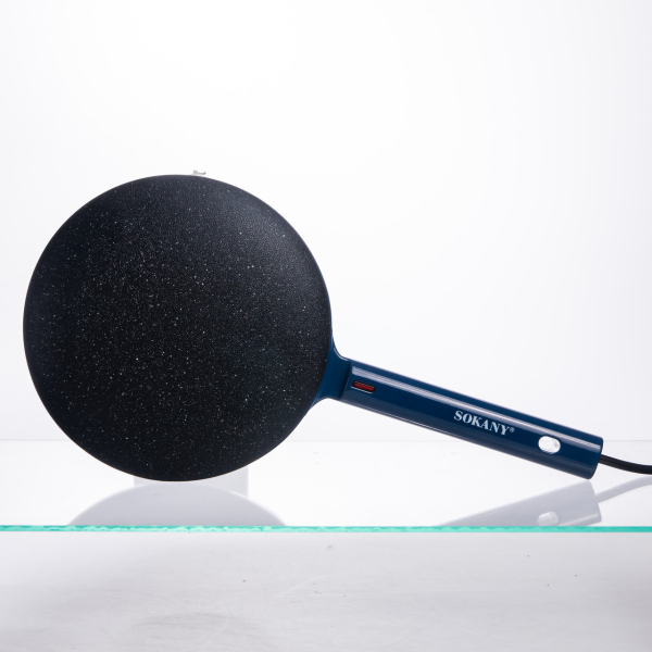 Сковорода млинниця електрична Ø20 (см) з антипригарним покриттям 600 Вт Синій SK-07057 - фото №3