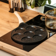 Сковорода смайл Ø 26.5 (см) на 7 секцій для панкейків чорна HP39584B - фото №5
