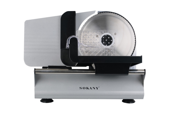 Слайсер професійний Sokany 500 Вт скиборізка для м'яса SK-446 - фото №2
