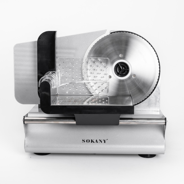 Слайсер професійний Sokany 500 Вт скиборізка для м'яса SK-446 - фото №8