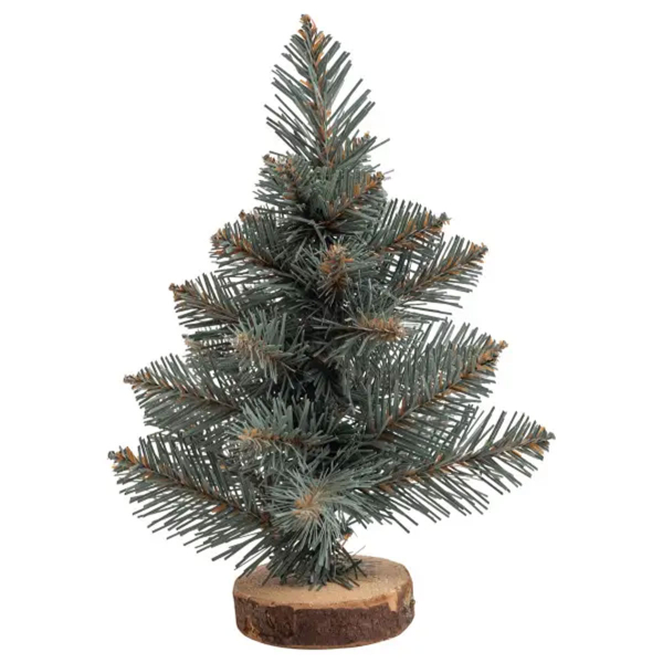 Штучна новорічна міні ялинка «Полонинська» блакитна 25 см SOK-M-03-1-1 - фото №5