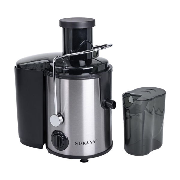 Соковижималка шнекова електрична з чашею Sokany SK-4000 800 Вт Чорна - фото №2