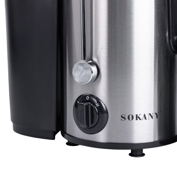 Соковижималка шнекова електрична з чашею Sokany SK-4000 800 Вт Чорна - фото №6