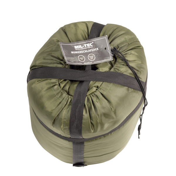 Спальний мішок двошаровий MIL-TEC Mummy Sleeping 2-Layer -10°C Olive - фото №8