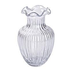 Скляна ваза, декоративна, 21,5 см HP-1700