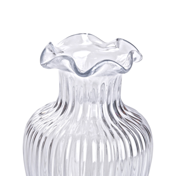 Скляна ваза, декоративна, 21,5 см HP-1700 - фото №2