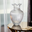 Скляна ваза, декоративна фігурка 24,5 см, прозора HP-1701 - фото №3
