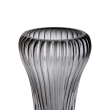 Скляна ваза, декоративна, сіра, 27,5 см HP-1730 - фото №2